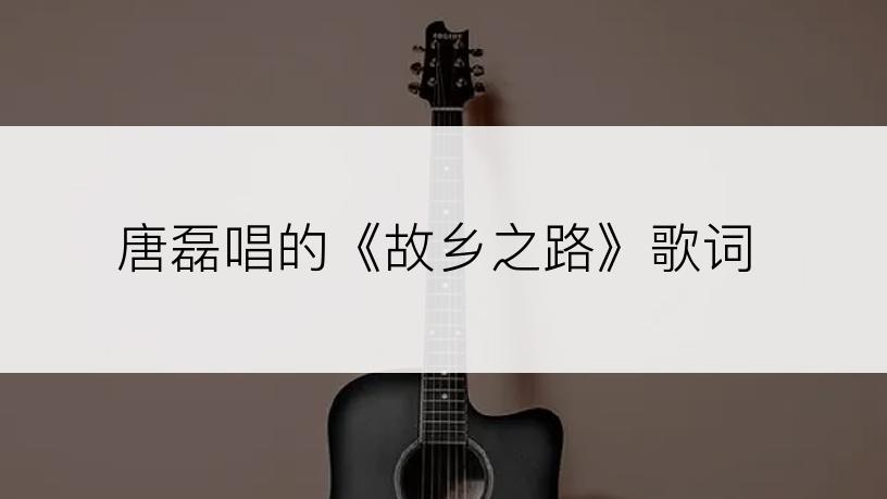 唐磊唱的《故乡之路》歌词