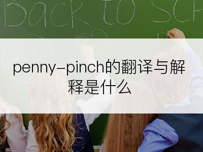 penny-pinch的翻译与解释是什么