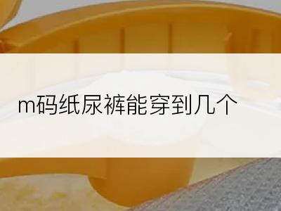 m码纸尿裤能穿到几个月