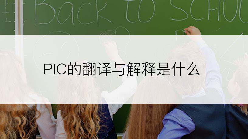 PIC的翻译与解释是什么