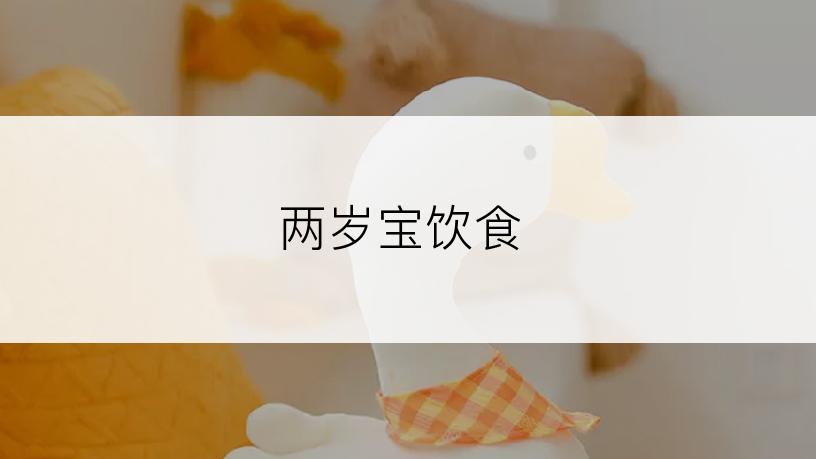 两岁宝饮食