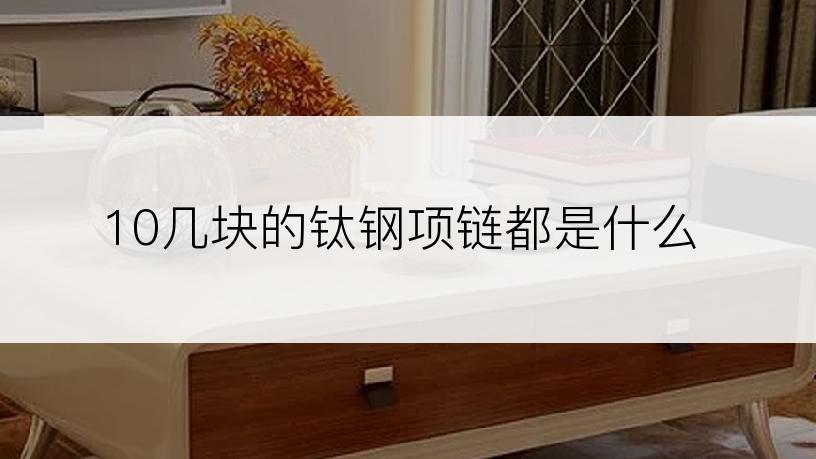 10几块的钛钢项链都是什么