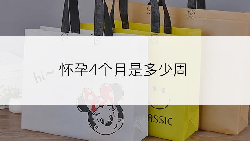 怀孕4个月是多少周