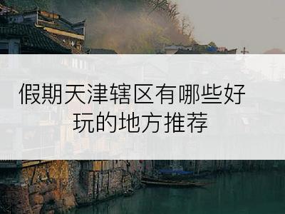 假期天津辖区有哪些好玩的地方推荐