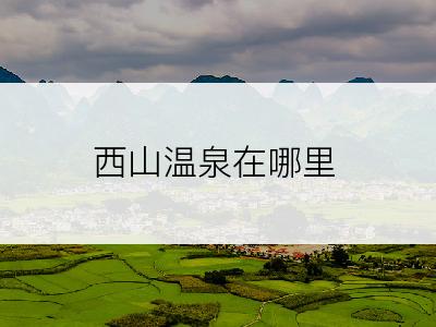 西山温泉在哪里