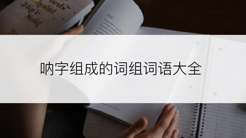呐字组成的词组词语大全