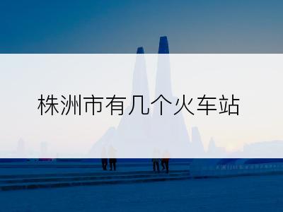 株洲市有几个火车站