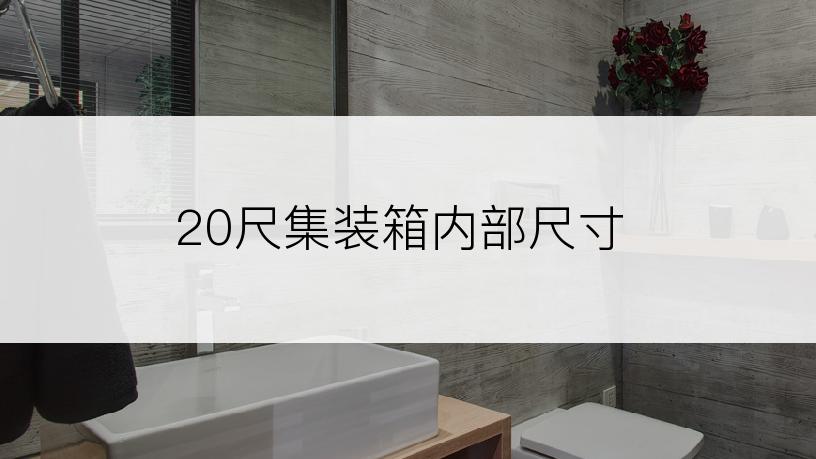 20尺集装箱内部尺寸