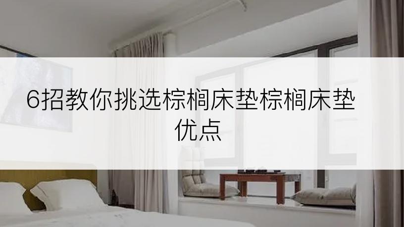 6招教你挑选棕榈床垫棕榈床垫优点