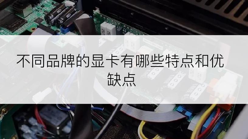 不同品牌的显卡有哪些特点和优缺点