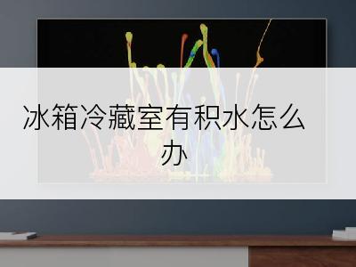 冰箱冷藏室有积水怎么办