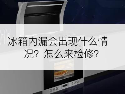 冰箱内漏会出现什么情况？怎么来检修？