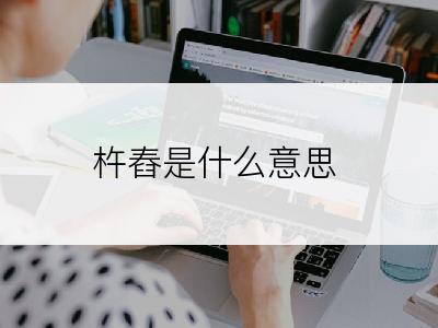 杵舂是什么意思