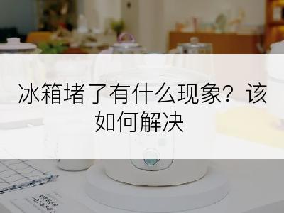 冰箱堵了有什么现象？该如何解决