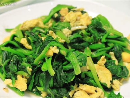 蛋香菠菜的制作方法
