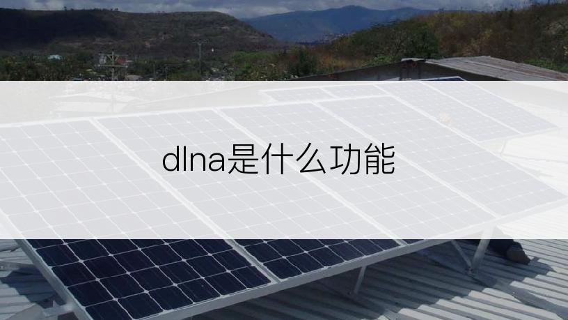 dlna是什么功能