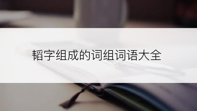 韬字组成的词组词语大全
