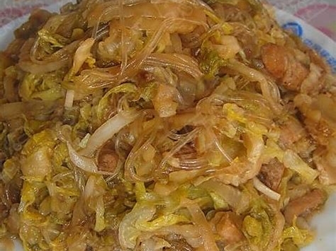 酸菜炖粉丝的制作方法
