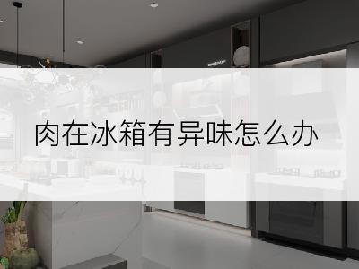 肉在冰箱有异味怎么办
