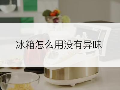 冰箱怎么用没有异味