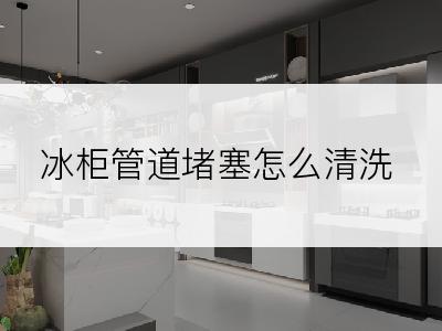 冰柜管道堵塞怎么清洗