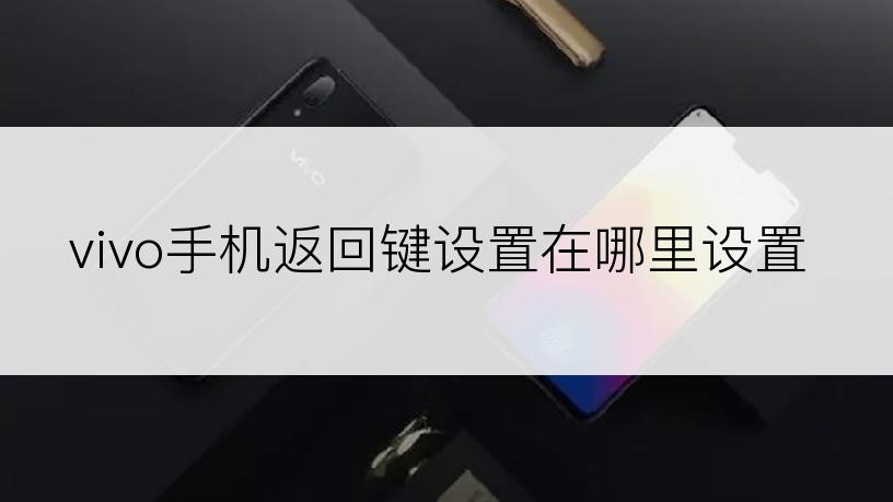 vivo手机返回键设置在哪里设置