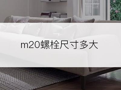 m20螺栓尺寸多大