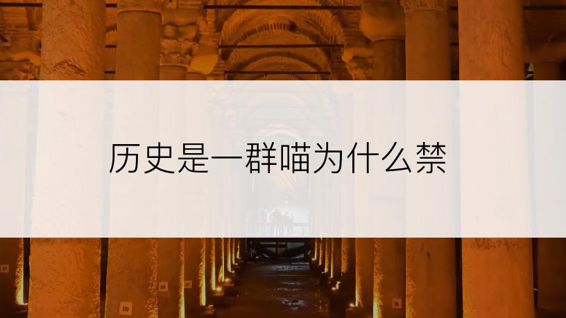 历史是一群喵为什么禁