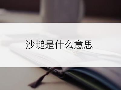 沙塠是什么意思