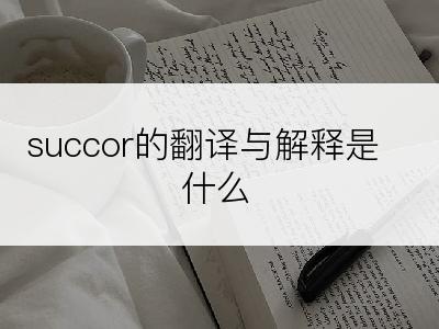 succor的翻译与解释是什么