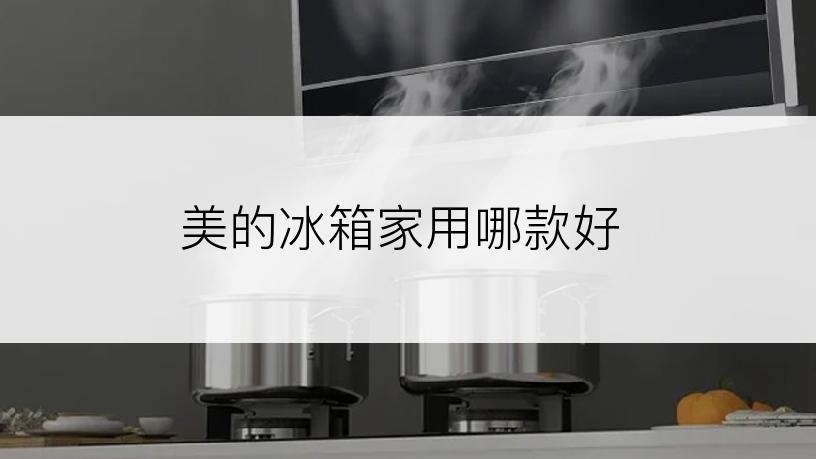 美的冰箱家用哪款好