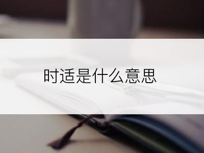 时适是什么意思