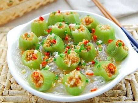 蒜蓉蒸丝瓜的制作方法