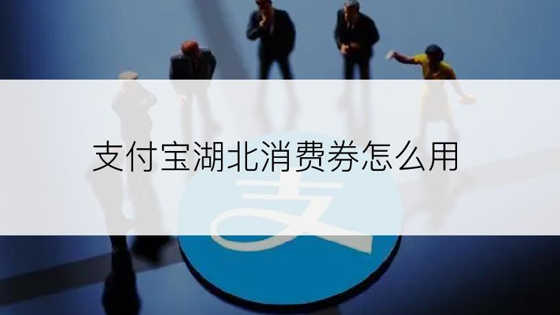 支付宝湖北消费券怎么用