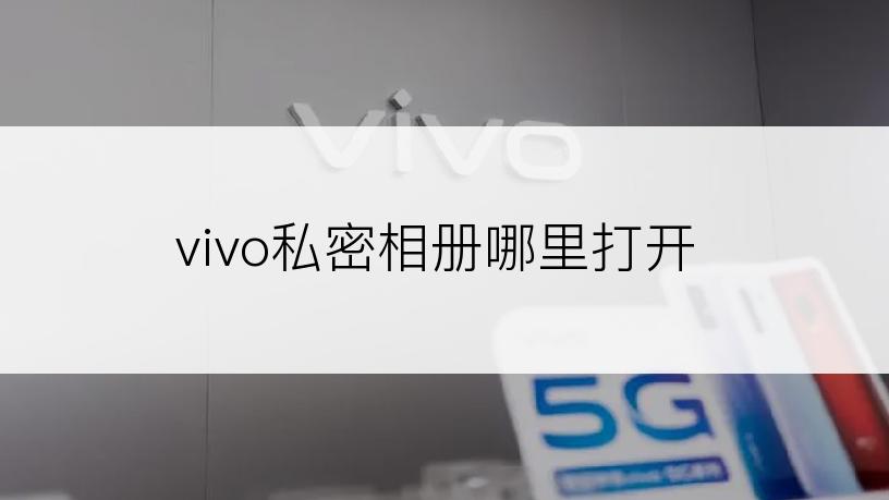 vivo私密相册哪里打开