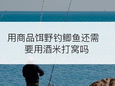 用商品饵野钓鲫鱼还需要用酒米打窝吗