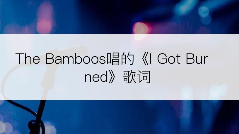 The Bamboos唱的《I Got Burned》歌词