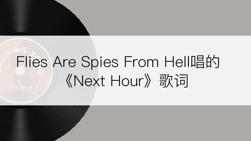 Flies Are Spies From Hell唱的《Next Hour》歌词