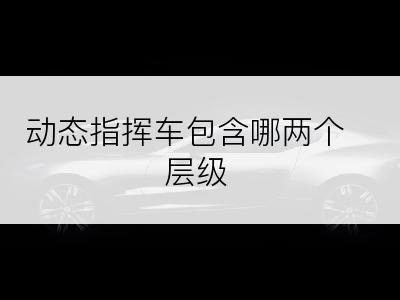 动态指挥车包含哪两个层级