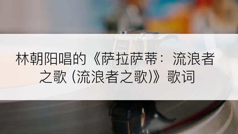 林朝阳唱的《萨拉萨蒂：流浪者之歌 (流浪者之歌)》歌词