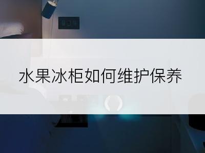 水果冰柜如何维护保养